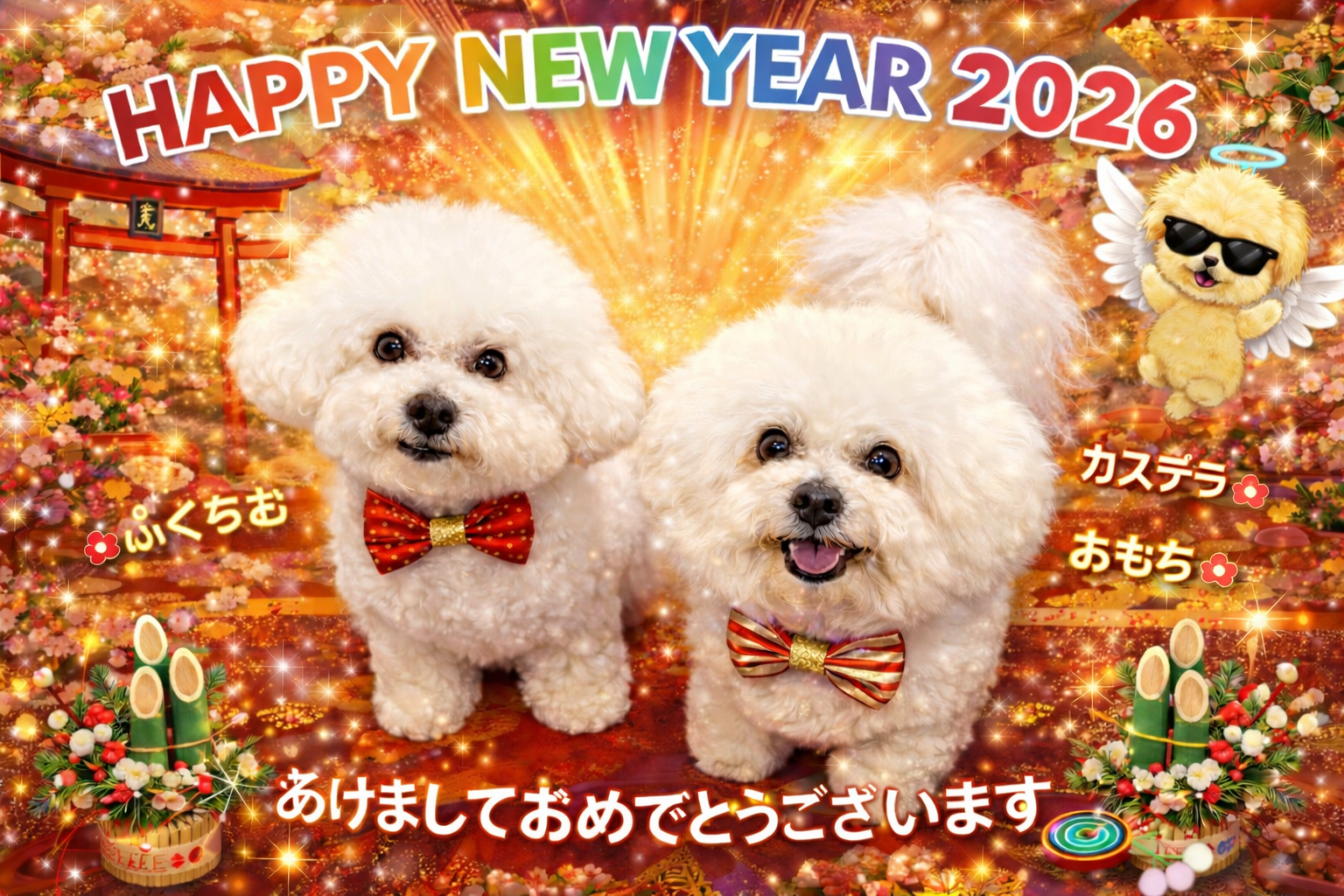 ビションフリーゼ おもち 2026年☆明けましておめでとうございます CA43217E-84A2-43C0-A84C-2F9AE3E89062 ビションフリーゼ おもち 2026年☆明けましておめでとうございます CA43217E-84A2-43C0-A84C-2F9AE3E89062