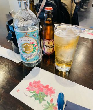 ビションフリーゼ　おもち 自分の事ですが  バイト飲みお刺身＼(^o^)／ IMG_3119-321x380