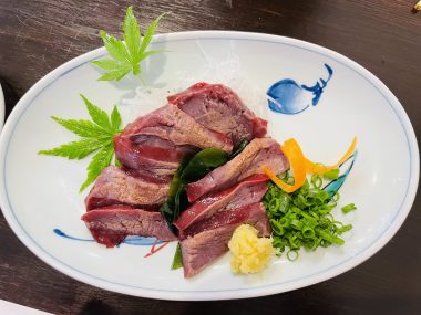 ビションフリーゼ　おもち 自分の事ですが  バイト飲みお刺身＼(^o^)／ IMG_3121-380x285
