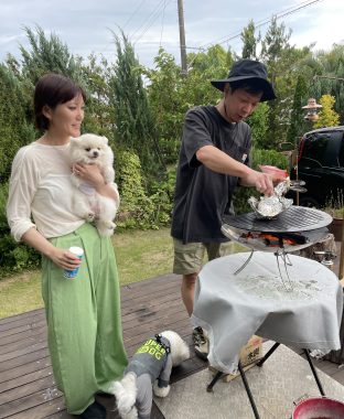 ビションフリーゼ　おもち  ソラムギおもふくBBQ大会 IMG_3174-312x380